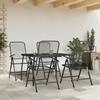 VidaXL Garden Dining Set 5 Pcs Anthracite Metal Mesh 3211820