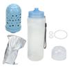Gefilterte Wasserflasche Outdoor Tragbare Wasserflasche mit Filter für Reisen Wandern Rucksackreisen Camping 750ml