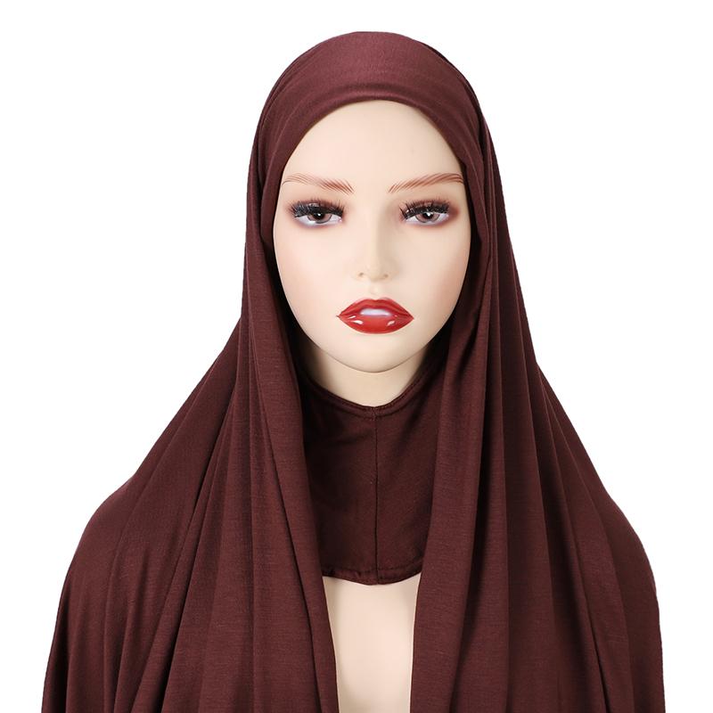 Full Cover Inner Muslim Jersey Hijab Instant Scarf Islamic Cap Head Wear Caps Underscarf Bone Bonnet Headcover Shawls