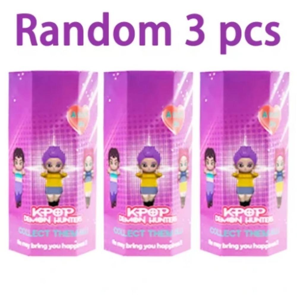 12pcs/Set Kpop Demon Hunters Action Figure Toy Derpys Tiger Rumi Mira Zoey Sussy Figurine Blind box Doll For Fans Gift