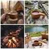 Wooden Salad  Mug Smooth Coffee Mug Lightweight Milk Cup  Home