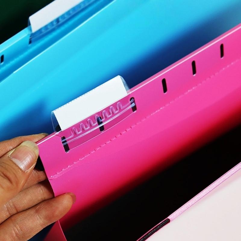 Space Saving Hanging File Organiser Sorting Bag Filing Cabinet Hanging Document Organiser for Document Cards Files Photo
