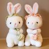 Cute Little Rabbit Plush Toy Sleeping Pillow To Give Children Dolls Girls Birthday Gift Rag Dolls