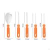 7 Pieces Pumpkin Carving Stencils Assortment Featuring Stainless Steel Kitchen Cutting Tools Lantern