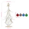 Glass Christmas Tree Desktop Ornament Xmas Holiday Tabletop Decor Party Supplies Festive Decoration Christmas Trees