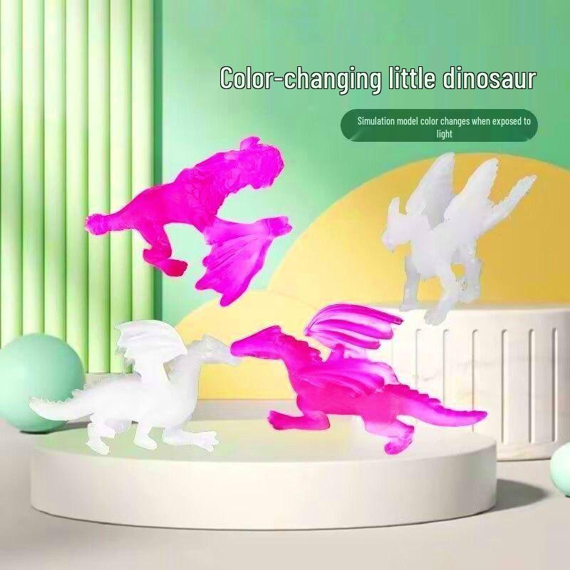 Color-Changing Soft Rubber Magic Dragon Toy with Light