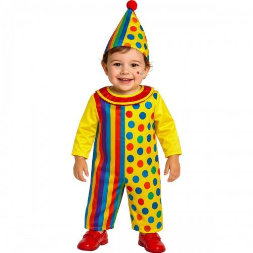 Set Costume Pagliaccio Guirca Baby cm giallo