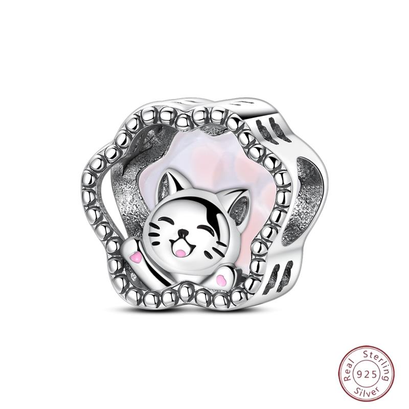 New Original Charm Bead Pendants Copper Crown Strawberry Perfume Gold Bow Fit Bracelet Necklace Women Jewelry