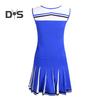 2 bucăți/set ținută de performanță majoretă Set de fuste fără mâneci pentru liceu Glee Club pentru fete Costum de majorete pentru varsity rochie de majorete