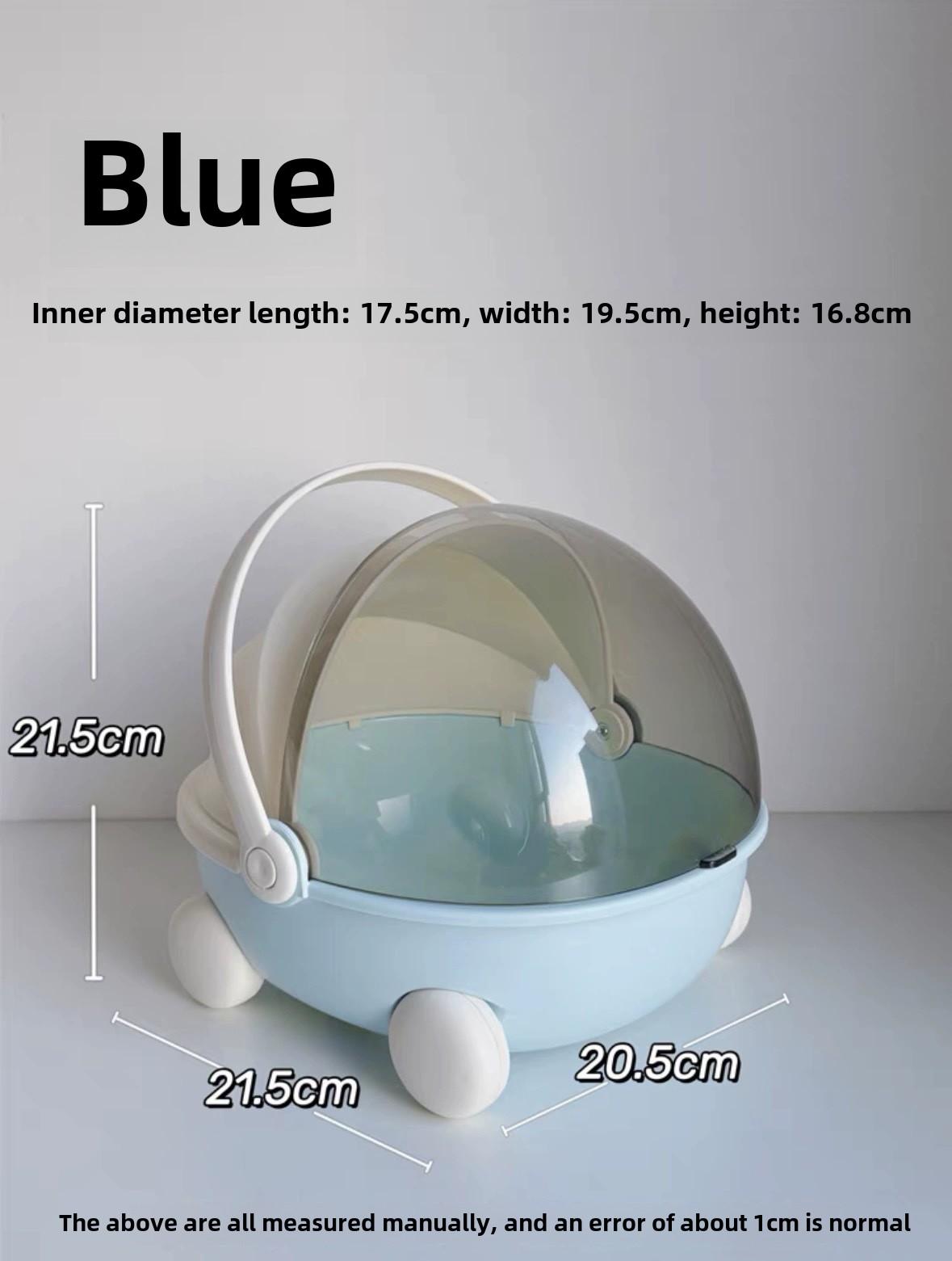 

Креативная симпатичная откидная крышка, пылезащитная колыбель, настольный ящик для хранения закусок, детских игрушек, подставка для хранения ключей, украшение для фойе, домашний органайзер синий