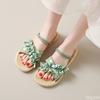 Fashion 2025 New Broken Floral Slippers Women Summer Outdoor Versatile Flats Ladies Non Slip Comfort Sandals Fashion Beach Shoes Zapatos