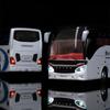 Simulation Diecast 1/50 Alloy Business Bus Car Model Luxury Airport Bus Model  Vehicles For Children‘s