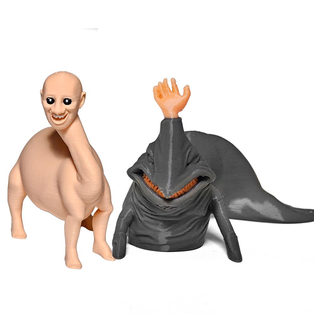 Bloop Sea Monster 3D Printed Model El Gran Maja & Creepy Dinosaur Flexible Fidget Toys Spooky Cryptid Decor Desk Display Gift