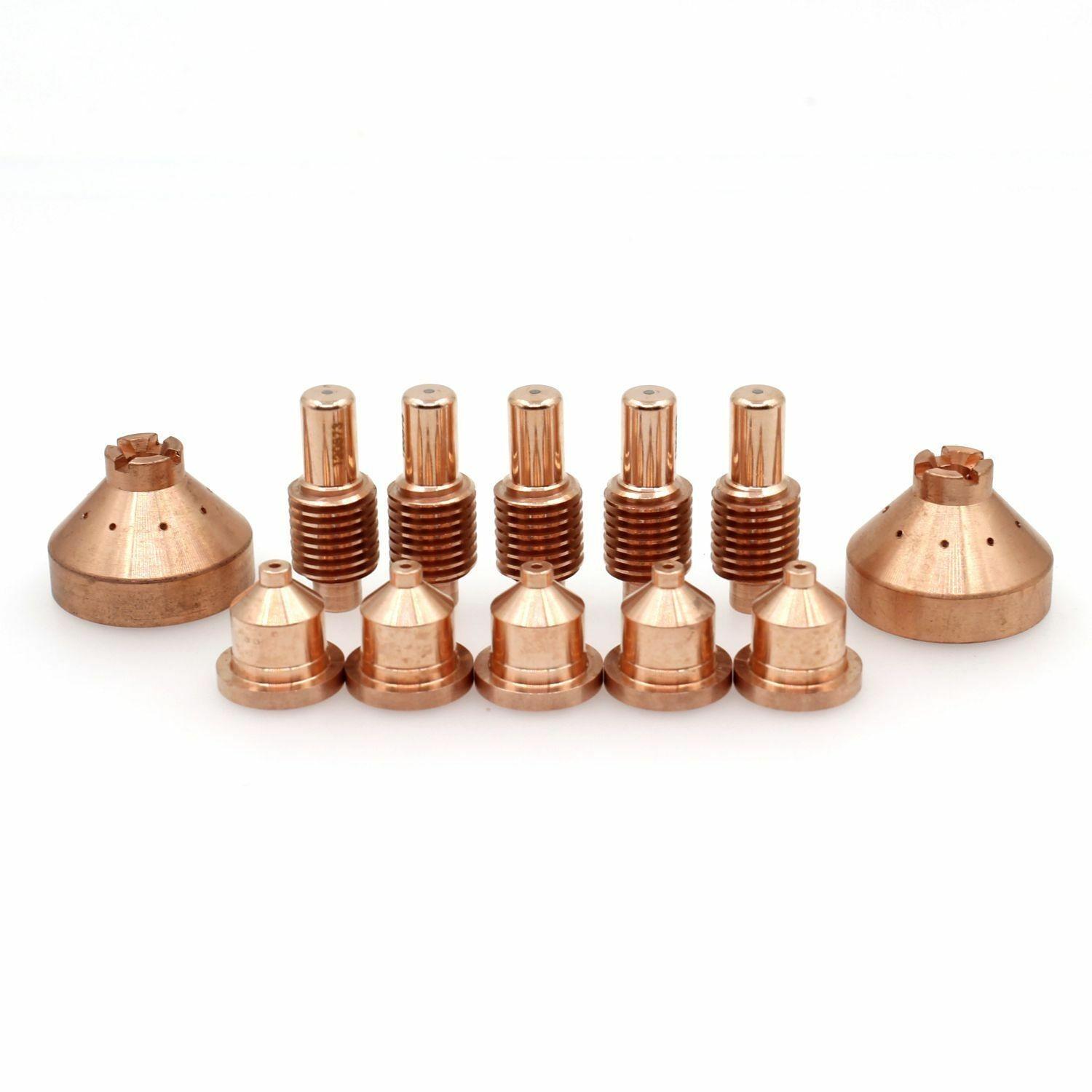 

12pcs Plasma Torch Electrode Nozzles Tips 120573 120826 Shield 120828 for 600