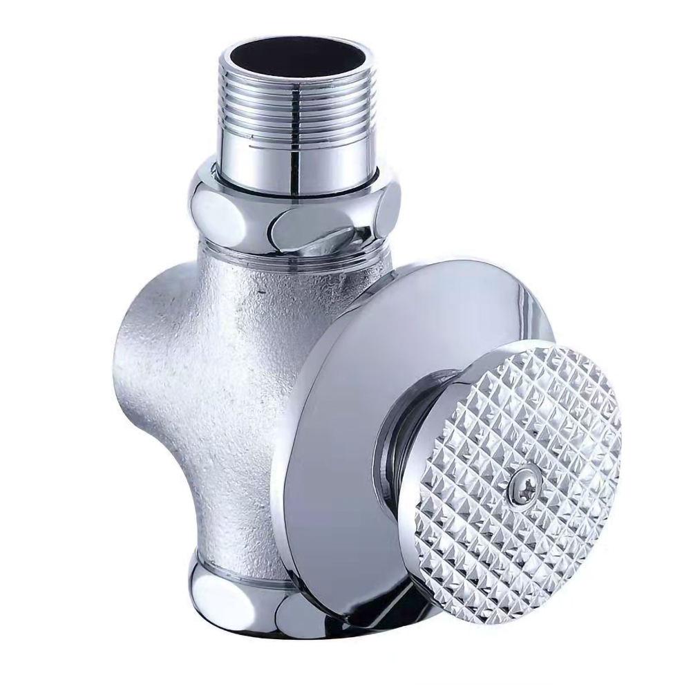 HLK Brass Material Conceal Mounted Time-delay Valve Flushing Foot-operated Valve for Public Toilet Hotel Use Water Saving