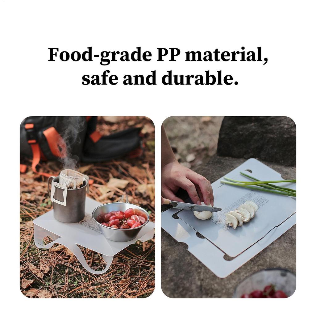Folding Camping Tray Lightweight Food-Grade Tray Foldable Camping Cutting Board For Outdoor Travel Trip Picnic Beach Hiking