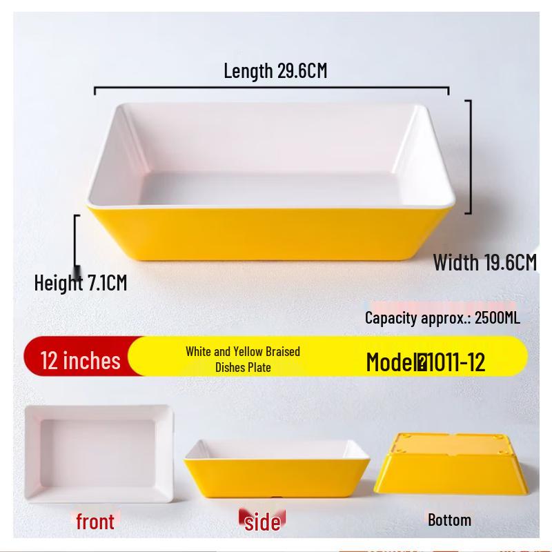Melamine Rectangular Food Display Tray