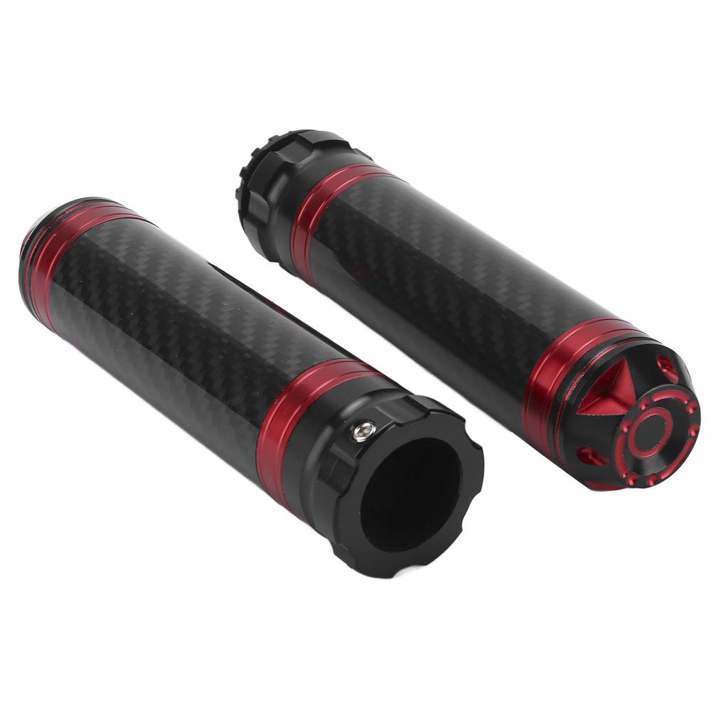 2PCS Motorcycle Handle Bar Grip Cover Carbon Corrosion Resistant Waterproof for 7Celsius8in Handlebar