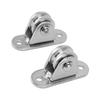 Small Pulley Block Stainless Steel Silent Pulley Roller Wall Mounted Fixed Pulley for DIY Equipment Wire Rope Rail