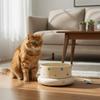 Ceramic Pet Heated Water Bowl Temperature Adjustable Noiseless Self-Heating Water Bowl Non-slip Stable