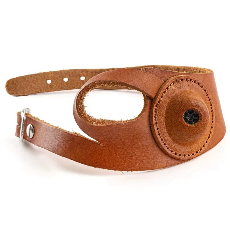 ABWR-Sewn Leather Thimble Hand Protector, Anti-Slip, Hand-Embroidered Sewn Hand Protective Gloves