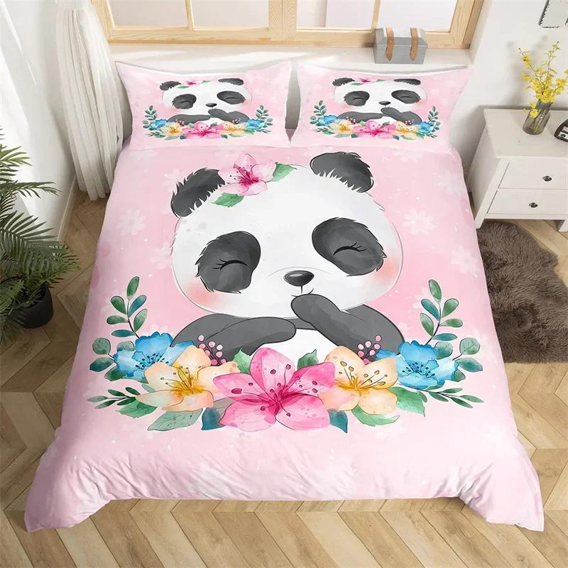 Cute Fox Duvet Cover Cartoon Animal Bedding Set Microfiber Botanical Tree Branches Comforter Cover Twin King For Kids Boys Girls