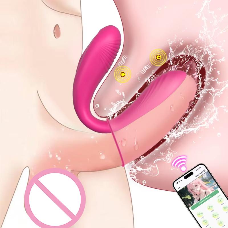 Wibratory podwójnej penetracji Dildo do noszenia Stymulator punktu G łechtaczki Kobiety Pary Dorośli 18 Pilot Zdalnego Sterowania Zabawka Seksualna