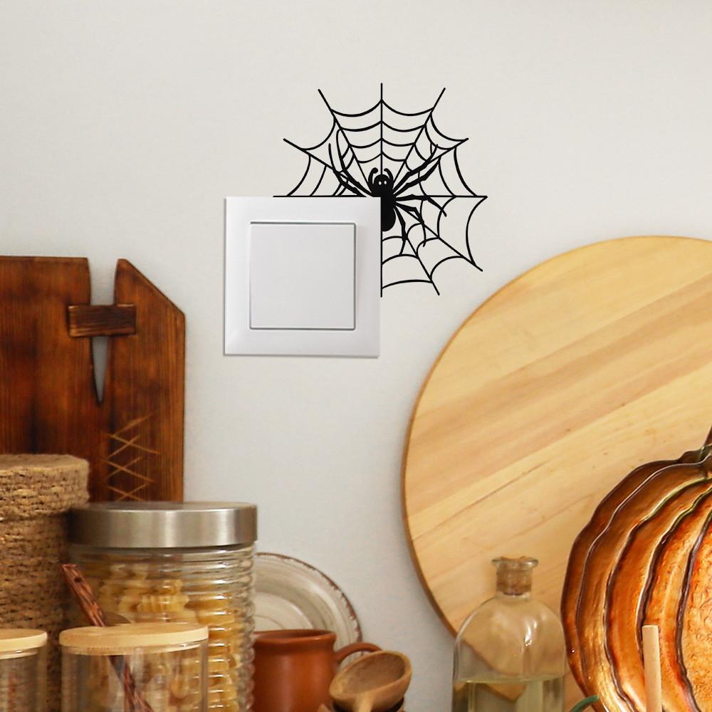 Spider Halloween Pvc Wall Decal Art Sticker For Home Office And Decoration Room