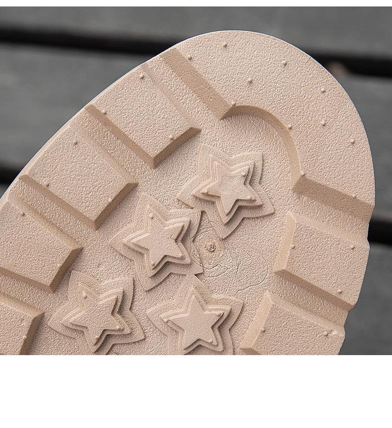 Women's Classic Waterproof Non-Slip Loafers: Thick Sole, Wear-Resistant, British & Korean Style Rain Shoes for Students