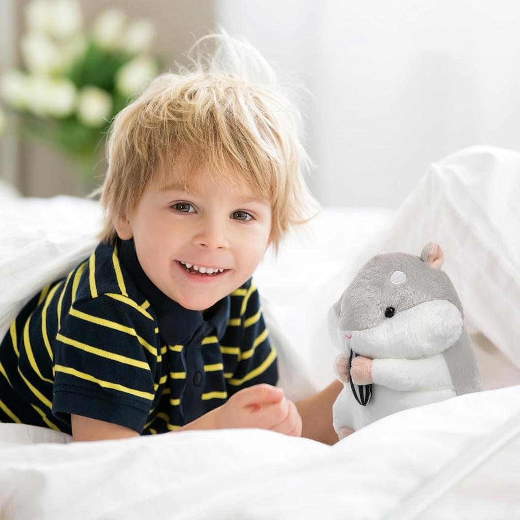 LIFKOME Hamster Plush Toy, Fluffy, Cute Animal Toy, Character Body Pillow, Fluffy Toy, Decorative Toy, Sewn Wrap, Figurine, 23cm