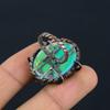 Mystic Topaz Gemstone Copper Wire Wrapped Handmade Jewelry Ring For Wedding Gift