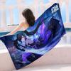 T-Tower Of Fantasy Cartoon Microfiber Blanket Quick Drying Beach Towels Oversized Printing Super Absorbent Pool Towel Blanket