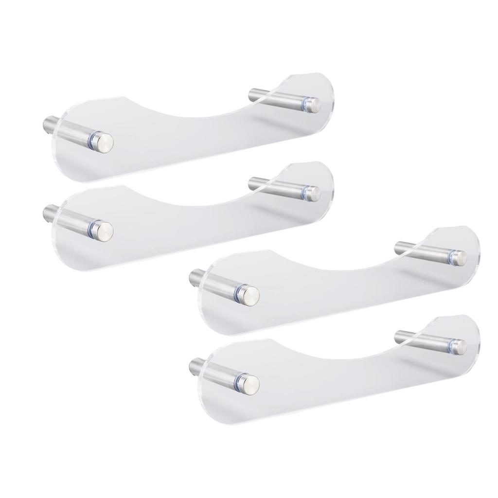 Pływający Stojak na Kapelusze Stabilny Oszczędzający Miejsce Akrylowy Montowany na Ścianie Organizer na Kapelusze dla Czapek Baseballowych