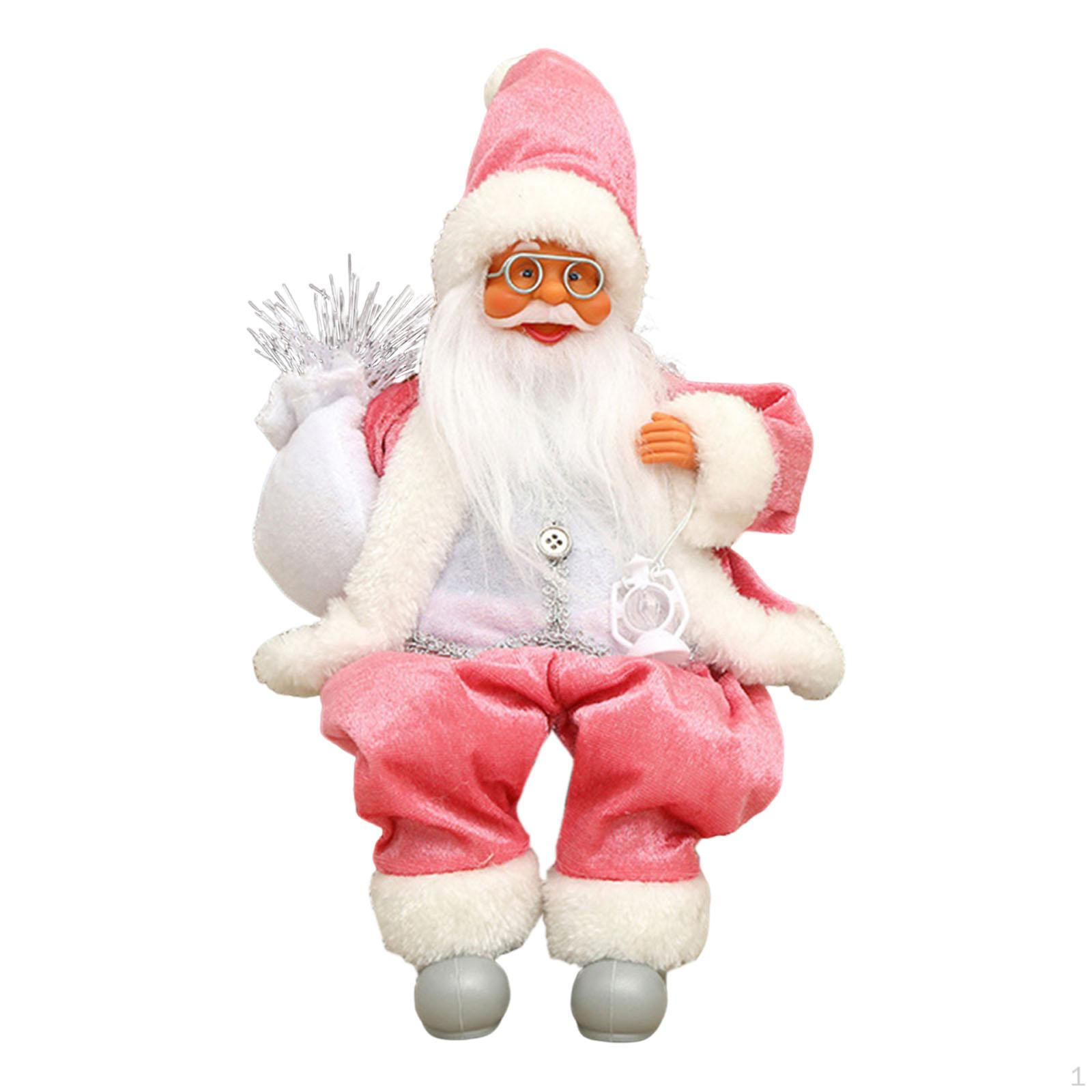 

Лялька Санта Клаус Різдвяна сцена Фігурка Ремесла Колекція подарунків на день народження Креативний різдвяний декор Орнамент 20x10x10 cm