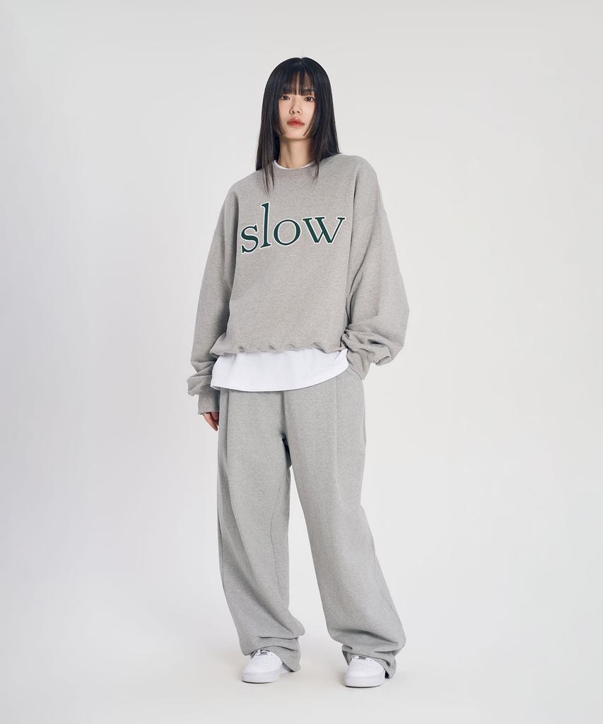 SLOW RECORD HOUSE One-Pleat Sweatpants - 2 Colors