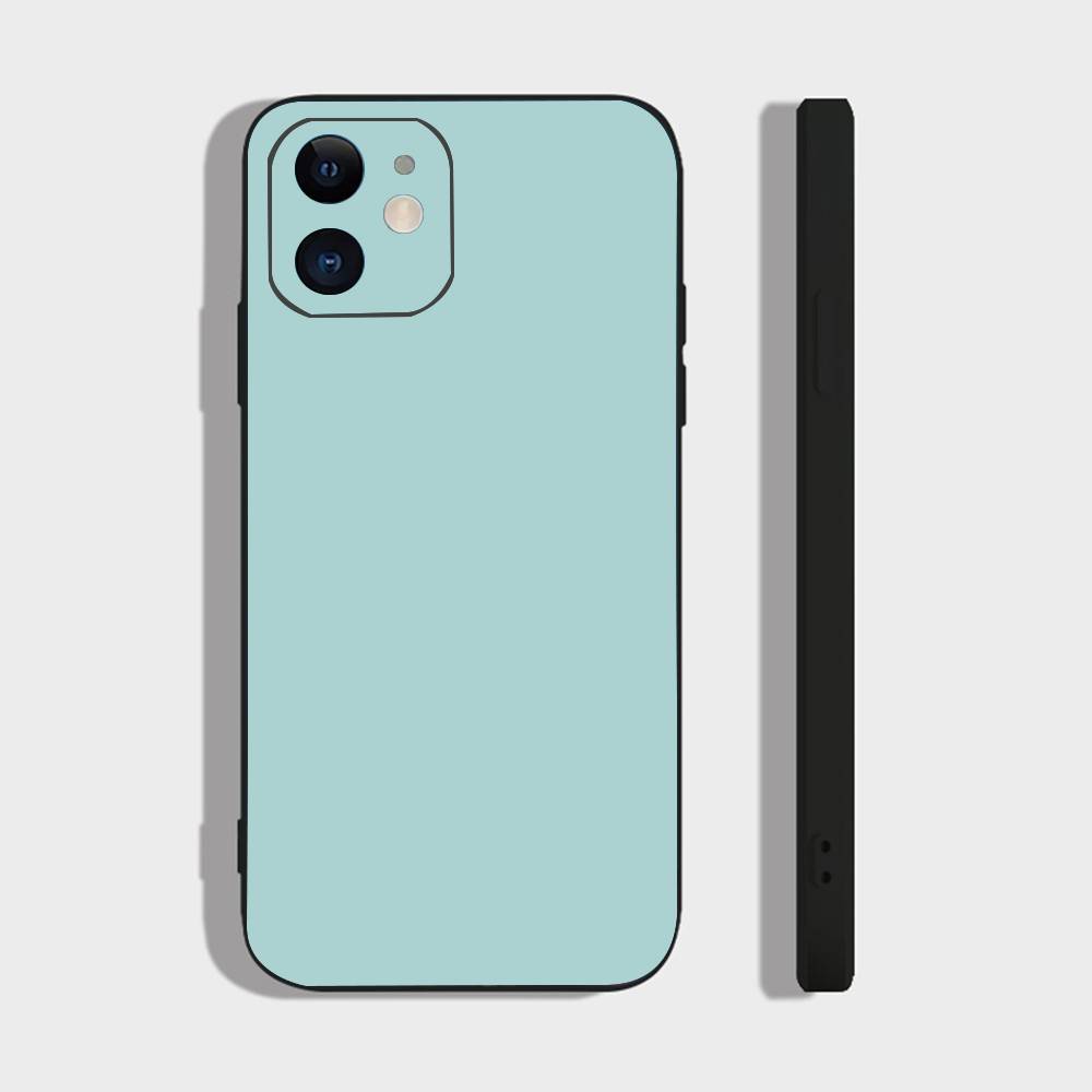 

Solid Color Minimalist Morandi Color Scheme Phone Case For IPhone 17 Air 16 15 14 13 Pro Max 11 12 Black Silicone Cover IPHONE 13MINI