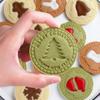 9Pcs Plastic Christmas Cookie Cutters 3D Biscuit Embosser Molds Cookie Stamp  New Year Party