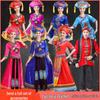 Guangxi 3. března Zhuangský ženský festivalový taneční kostým