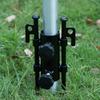 Portable Tent Holder Windproof Tent Rod Base Stabilizer Canopy Stakes Support Rust-Proof Steel Stand For Outdoor Fishing Hiking