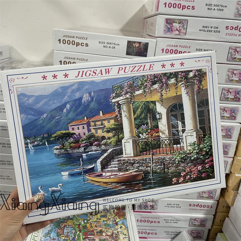 1000 stukjes Black Hell Legpuzzel Puur Zwart creatief doe-het-zelf puzzel Creativiteit Stel je speelgoed voor Magische puzzels geduld speelgoed