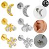 European American F136 Titanium Bee Ear, Lip & Nose Stud Piercing Jewelry