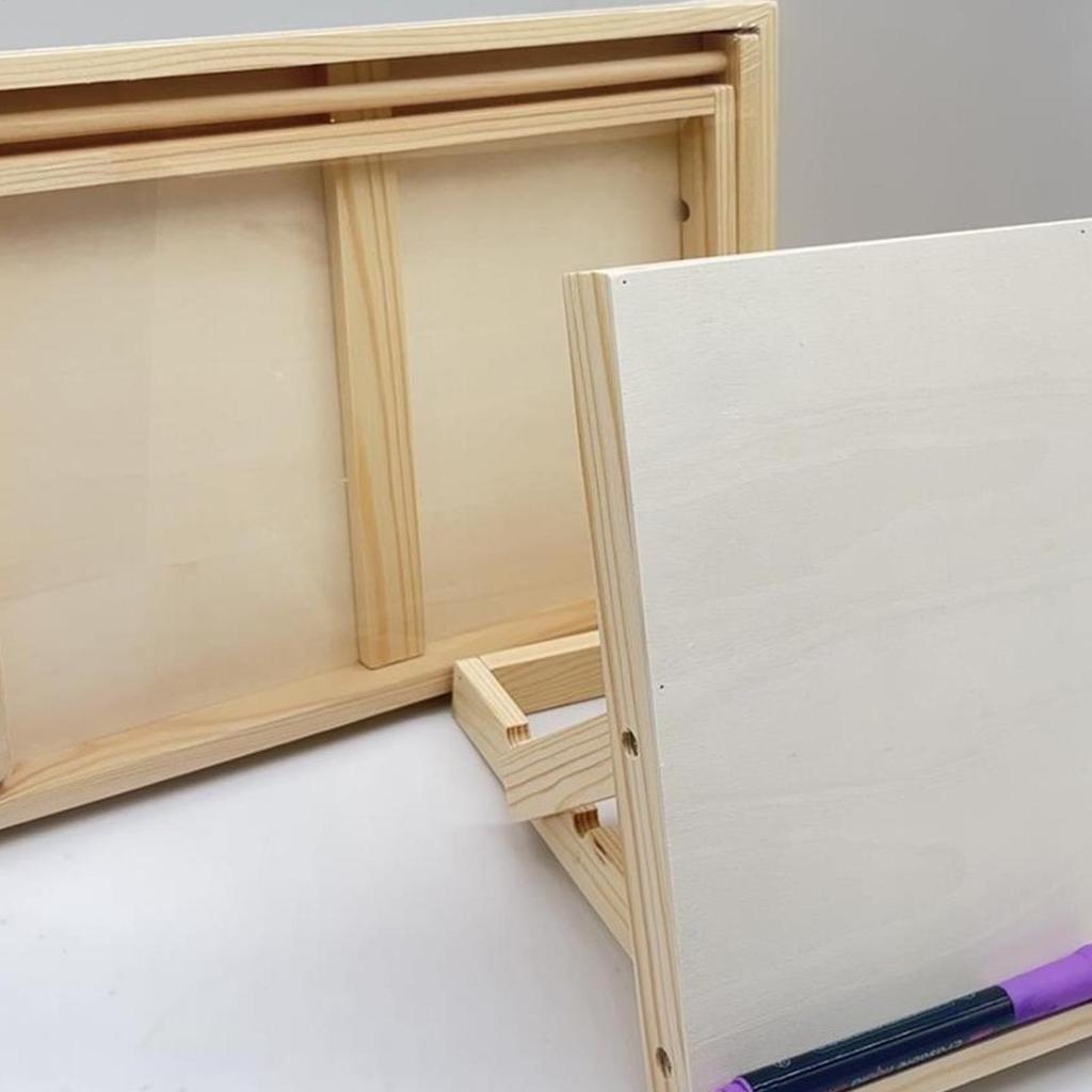 Desk Easel Foldable Tabletop Easel Lightweight Portable Wood Drawing Easel Art Supply Adjustable Sketching Painting Board