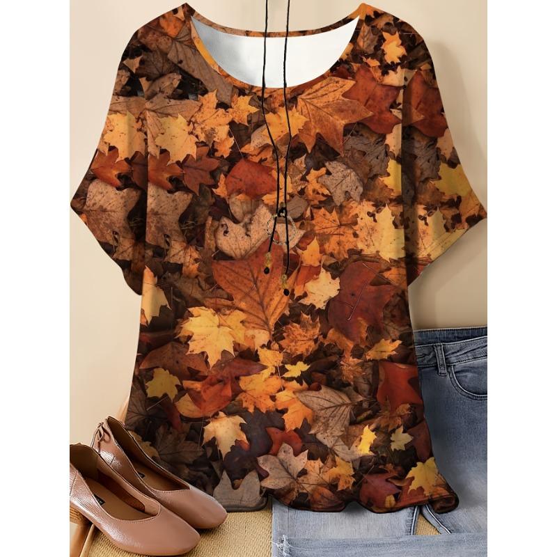 Women s oversized short sleeved printed T-shirt 2XS