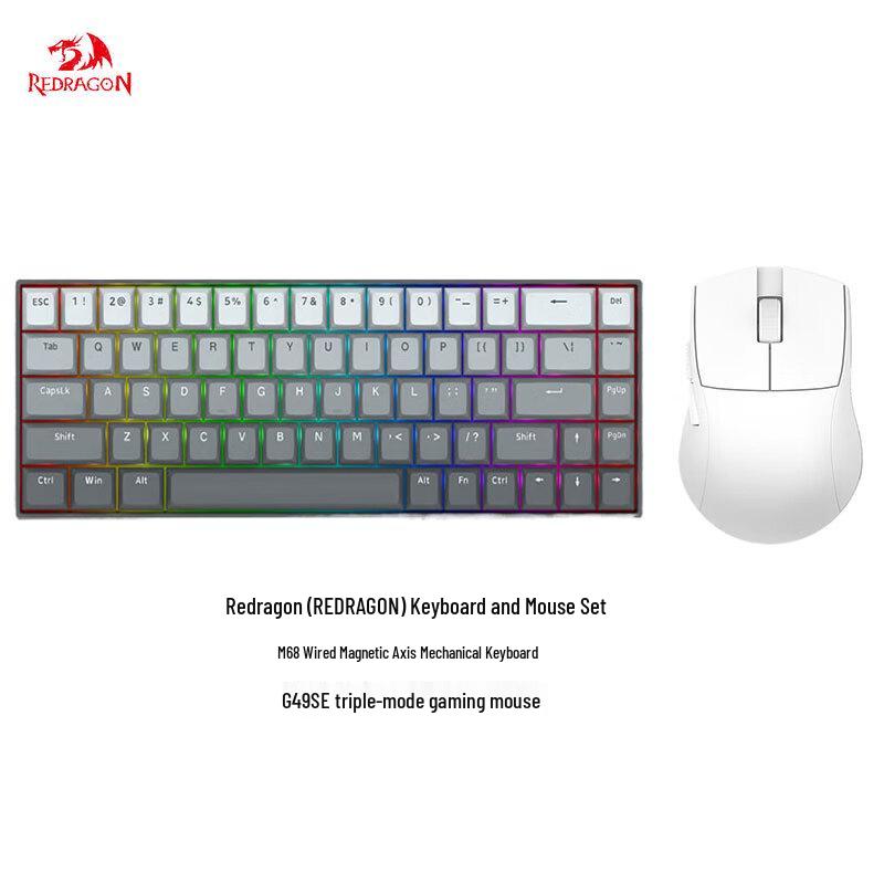 Redragon Magnetic Switch Mechanical Keyboard & G49 SE Gaming Mouse Combo