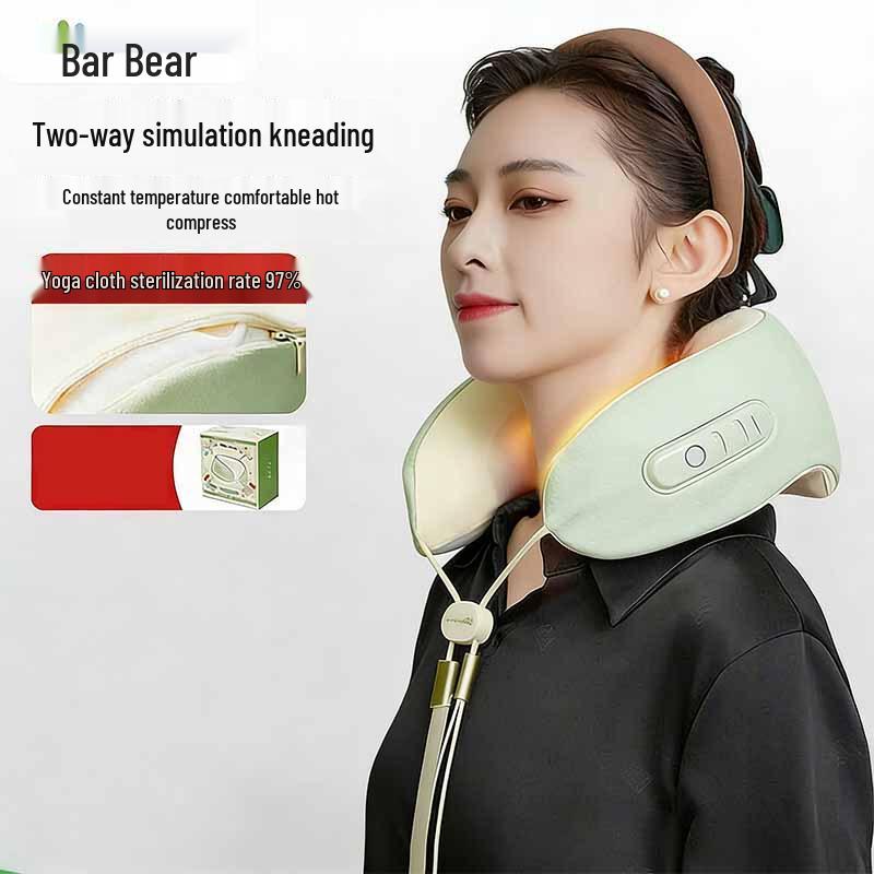 

Портативный подогреваемый U-образный массажер для шеи с функцией разминания, штекер CN (адаптер в комплекте)