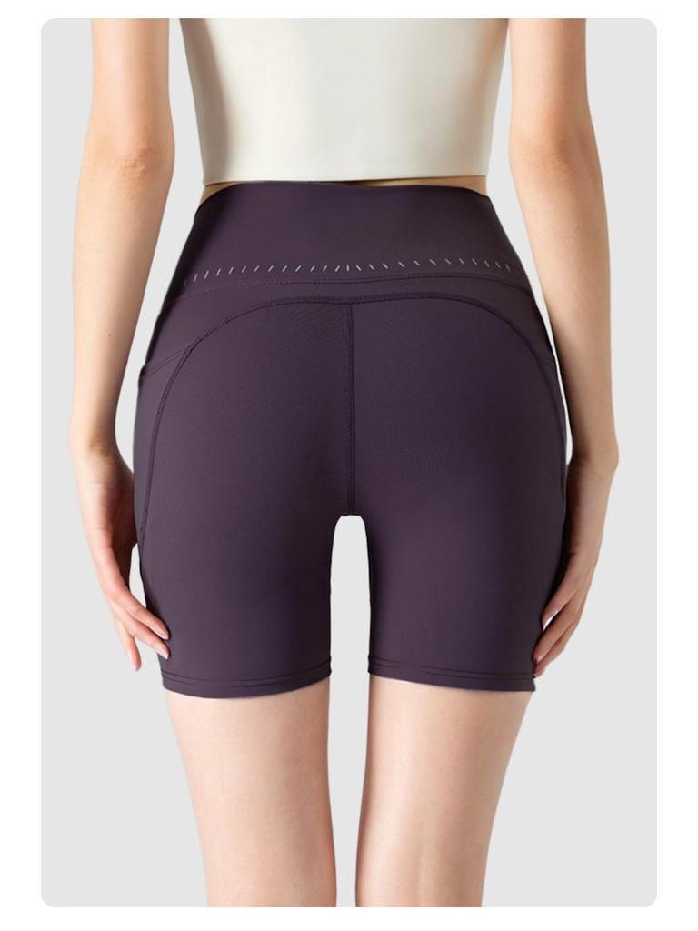 Women's High Waist Tummy Control Yoga Shorts - Fitness, Pilates, Running Capri Pants