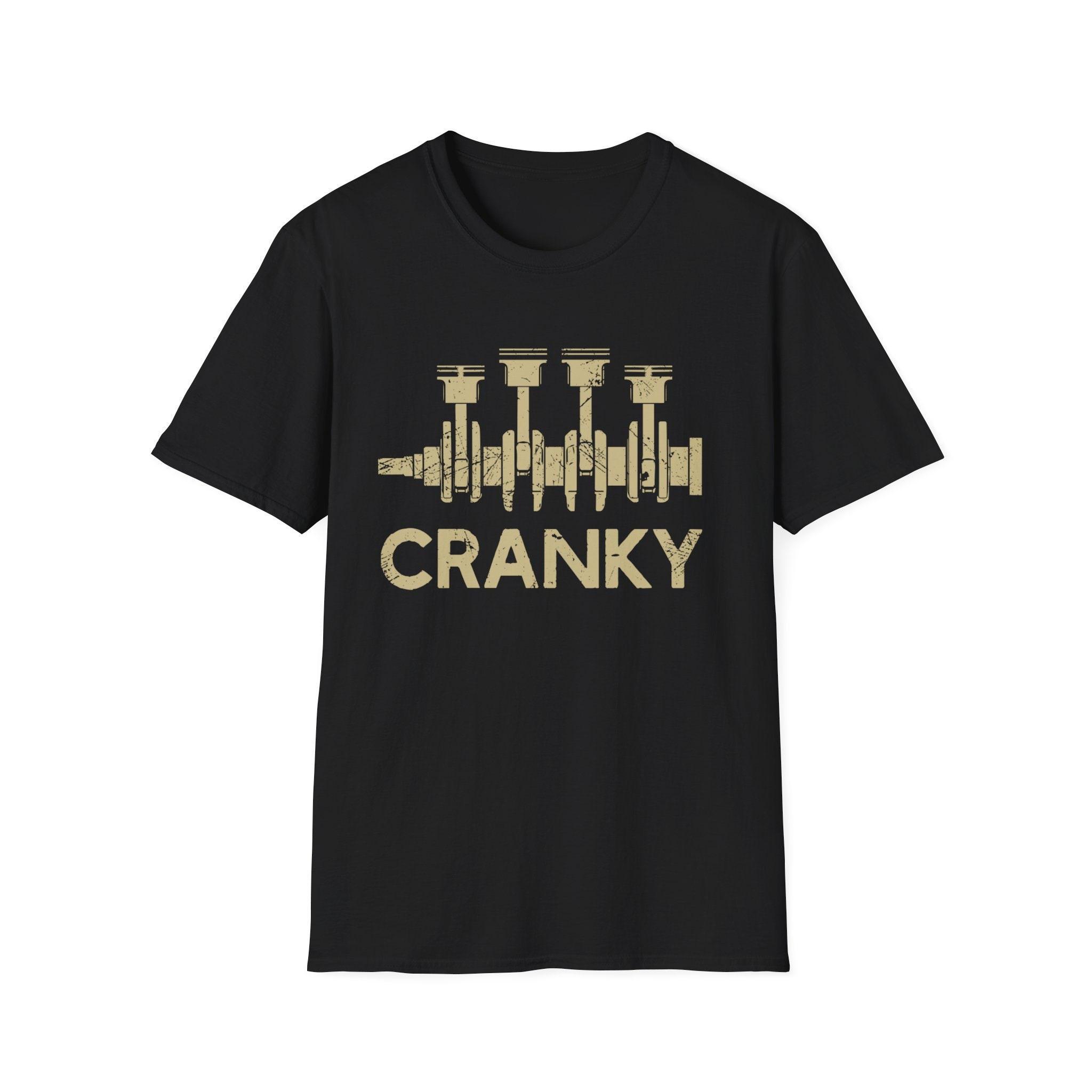 Cranky Car Engine Crankshaft Tshirt Mens Tracksuit Cotton Casual Sportswear Crew Neck Pullover Short Sleeve Summer Streetwear 3XL