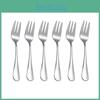 Fruit 6pcs Steel Stainless Cutlery Forks Dessert Forks Are Small And Delicate For Entertaining Guests
