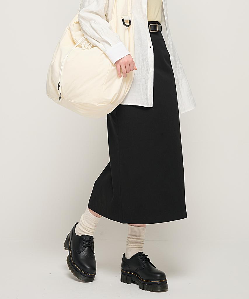 Cargo Bros For Woman Basic Cotton Long Skirt (Black)