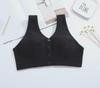 "Comfortable Front Buckle Cotton Nursing Bra: Wire-Free, Vest-Style, Large Size for Middle-Aged & Elderly"
